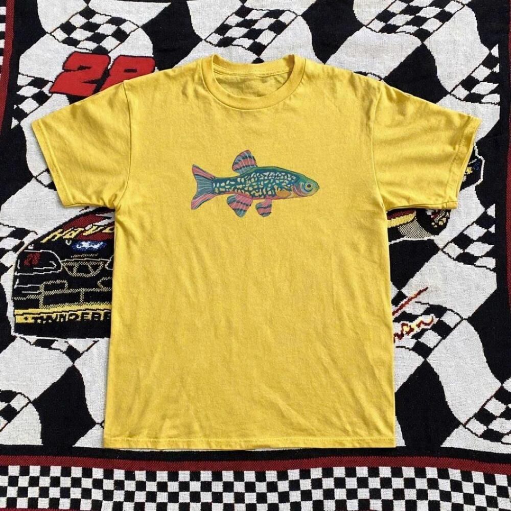 Vibrant Yellow And Blue Fish  Tee